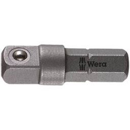 WERA 05136000001 - bit holder tool shafts, 1/4'' hexagon to 1/4'' square