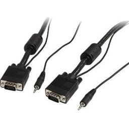 STARTECH.COM ST MXTHQMM2MA - VGA Display Cable 15-pol VGA Audio plug 2 m