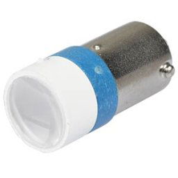 SIGNAL CONSTRUCT MELB 2242 - LED spot light, BA9s, blue, 12 V, 6020 mcd, Ø10 mm, 30°