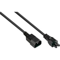GOOD CONNECTIONS GC P1405-S050 - IEC extension cable C14 to C5, black, 1 mm², 5 m