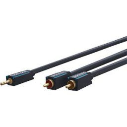 CLICKTRONIC CLICK 70469 - Adapter cable, 3.5 mm jack plug to 2x cinch, 5m