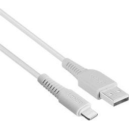 LINDY 31325 - Sync and charging cable, USB-A > Lightning, MFi, 0.5 m, white