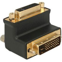 DELOCK 65866 - Adapter DVI 24+1 male > DVI 24+5 female port 90° angled