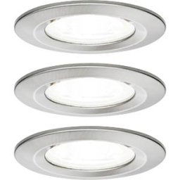 PAULMANN PLM 92979 - Nova recessed light, 6.5 W, 4000 K, rigid, round, set of 3