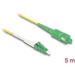 DELOCK 83865 - Fiber optic cable, LC-APC / SC-APC, simplex, OS2, 5m