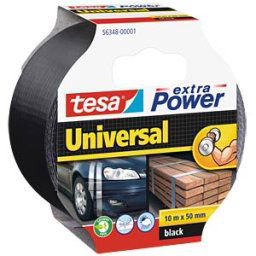 TESA 56348 SW - Fabric-reinforced foil tape, 50 mm, black