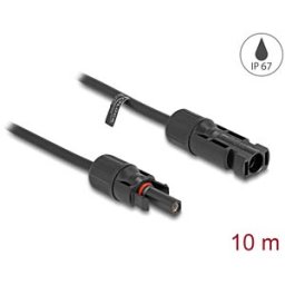 DELOCK 88213 - DL4 Solar Cable 6 mm² Plug to Socket 10 m black