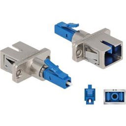 DELOCK 87944 - fiber optic hybrid coupling LC / SC simplex, blue