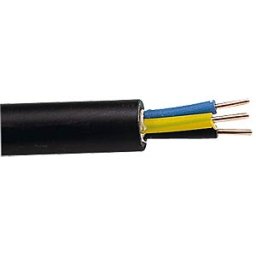 FREI NYY J3X1,5 50M - Underground cable NYY-J, 3x1.5 mm², black, 50 ring