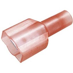 FREI IFS-R-6,35 - Flat plug, fully insulated, width: 6.35 mm, red