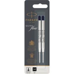 PARKER 1950372 - Ballpoint pen refill, black, M, QUINKflow, 2 pieces