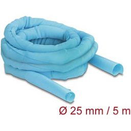 DELOCK 20883 - Woven Sleeve self-closing heat-resistant 5 m x 25 mm blue
