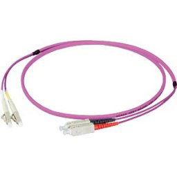 EFB-ELEKTRONIK EFB O0323FT2 - Duplex jumper LC-SC 50/125µ, OM4, erika violet, 2m