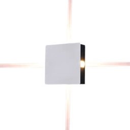 V-TAC VT-8209 - LED wall light, 4 W, 440 lm, 3000 K, square, white, IP65