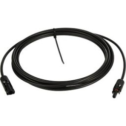 SOLAR 6MM-4M - Solar cable, 6 mm², male to female 4 m, black