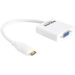 DELOCK 65348 - Mini HDMI-C plug > VGA socket adapter cable