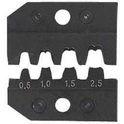 KNIPEX KN 97 49 04 - Crimping die, non-insulated plug connector, 0.1 - 2.5 mm²