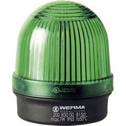 WERMA SIGNALTECHNIK WERMA 200 200 00 - Surface-mounted lamp, floor green 12 - 240 V