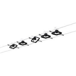 PAULMANN PLM 94290 - Rope system WireSystem Set MacII, 5 spots, GU5.3