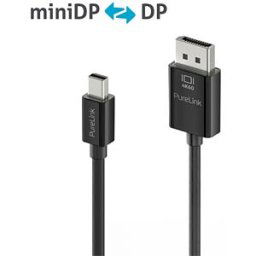 PURELINK PURE IS2121-015 - Mini DisplayPort to DisplayPort cable, 4K 60 Hz, black, 1.5 m