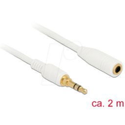 DELOCK 85579 - Jack Extension Cable 3.5 mm 2 m