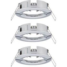 PAULMANN PLM 92482 - Installation frame for recessed spotlights, max. 3x10 W, round,
