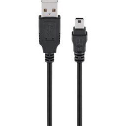 GOOBAY 46712 - Sync & charging cable, USB-A > Mini-B, 4 m, black