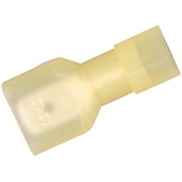 FREI IFS-G-6,35 - Flat plug, fully insulated, width: 6.35 mm, yellow