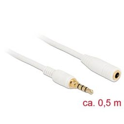 DELOCK 85628 - Jack Extension Cable 3.5 mm 0.5 m