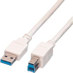VALUE 11998869 - USB 3.0 cable, USB-A connector to USB-B connector, 0.8 m