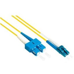 GOOD CONNECTIONS GC LW-9005LS - Optical Fiber Cable Duplex OS2 9/125µ LC/SC, 0,5m, yellow