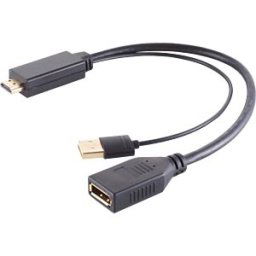 SHIVERPEAKS SHVP BS10-01010 - HDMI adapter, HDMI-A male > DisplayPort female, 30cm