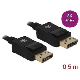 DELOCK 85299 - Coaxial DisplayPort cable, 8K, 60 Hz, 0.5 m