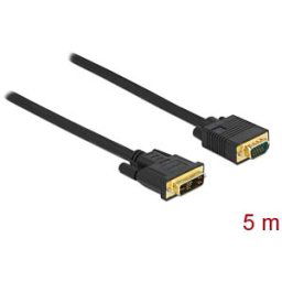 DELOCK 86751 - Cable DVI 12+5 male to VGA male 5 m