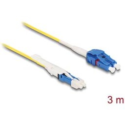 DELOCK 88315 - Fiber optic cable, CS / LC Duplex UPC, OS2 Uniboot 3 m