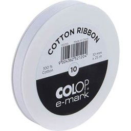 COLOP 155755 - e-mark® cotton ribbon, 10 mm x 25 m