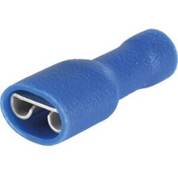 VOGT AG VT IFSH-B-6,35 - Flat plug sleeve, fully insulated, width: 6.35 mm, blue