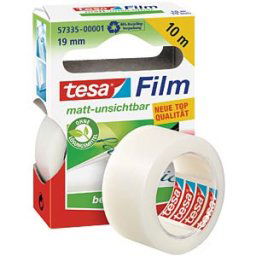 TESA 57335 - Matt invisible tesafilm®, 10 m x 19 mm, 1 roll