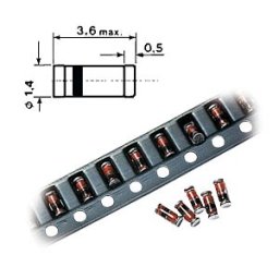HOTTECH SEMICONDUCTOR SMD ZF 11 - Chip Zener diode 0.5 W 11 V