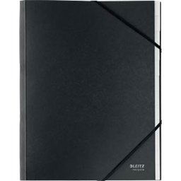 LEITZ 39150095 - Divider book, A4, Recycle, 12 compartments, black