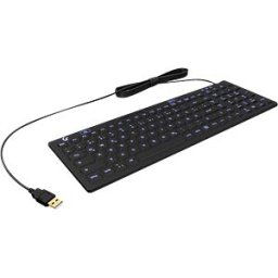 KEYSONIC 60885 - Keyboard, USB, hygienic, black