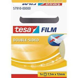 TESA 57910 - Double-sided tesafilm®, 7.5 m x 12 mm, 1 roll