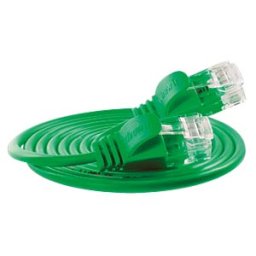 SLIM UL6 1 GN - Cat.6 SLIM light cable, U/UTP, 1,0 m, green