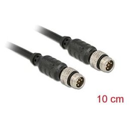 DELOCK 12688 - M8 Sensor-/Actuator Cable 6 Pin Male to 6 Pin Male