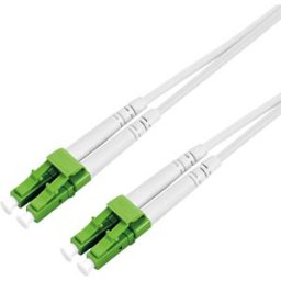 ROLINE 21158636 - LWL patch cable, LC duplex, OS2, 9/125 µm, steel-armoured, white