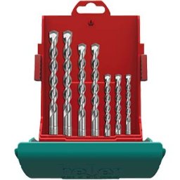 HELLER BOHRERSATZ SDS-7 - Hammer drill bit set, SDS-Plus, seven-piece