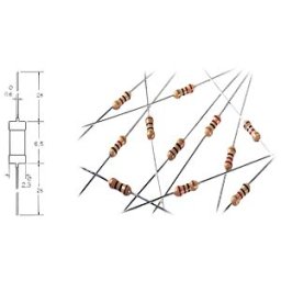 YAGEO 1/4W 11 - Carbon film resistor 1/4 W, 5%, 11 ohms