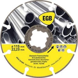 EGB 752765 - Diamond cutting disc 125 mm, steel, FeX, X-Lock