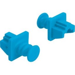 DELOCK 86509 - Dust Cover for RJ45 jack 10 pieces blue