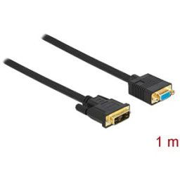 DELOCK 86752 - Cable DVI 12+5 male to VGA female 1 m